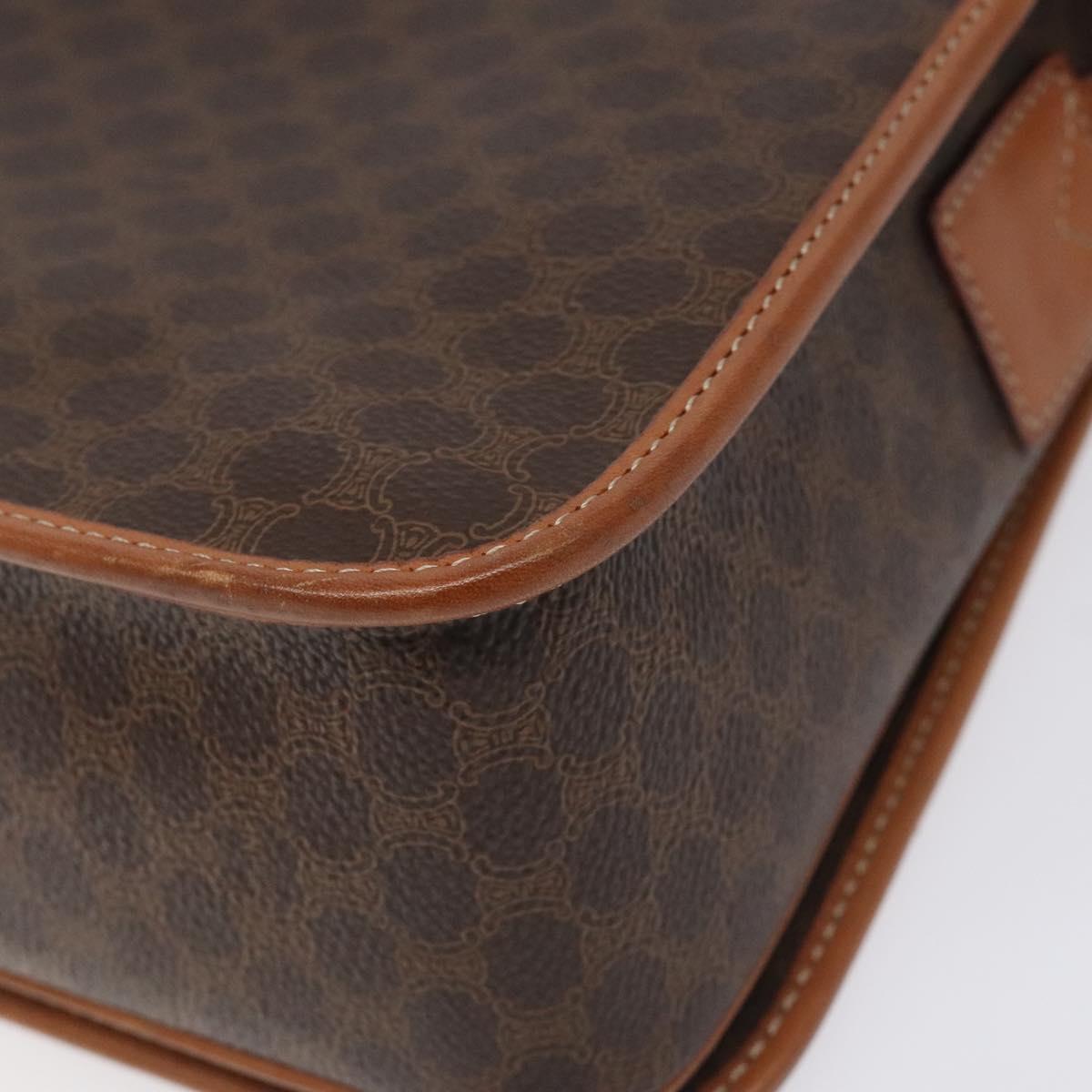 Céline Macadam Brown Canvas Shoulder Bag (Pre-Owned)