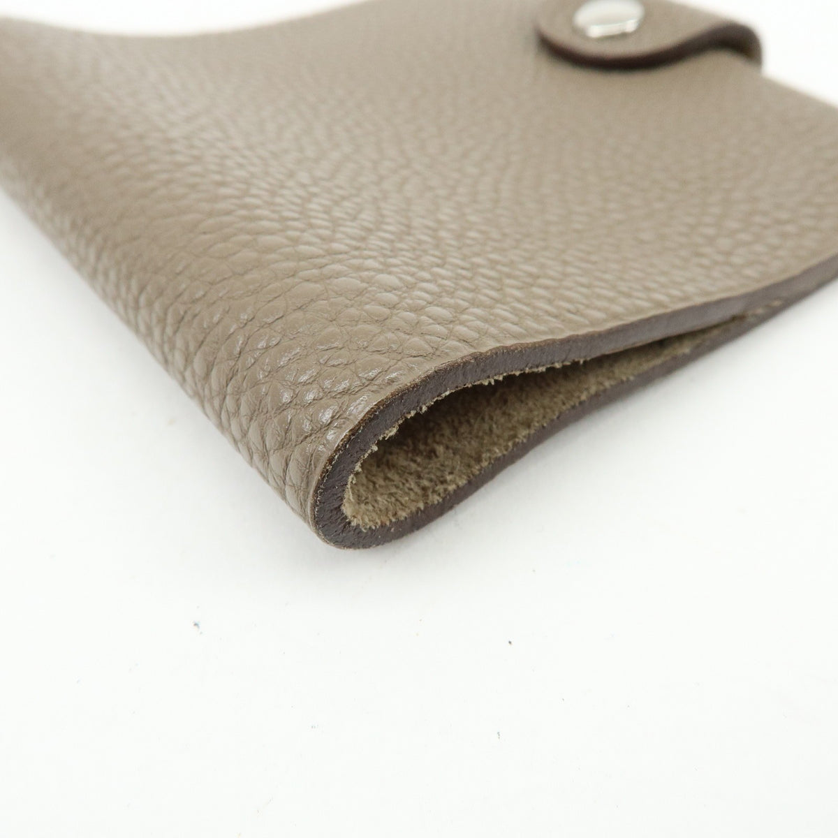 Hermes Ulysses Agenda Cover Leather Beige Leather Briefcase Bag (Pre-Owned)