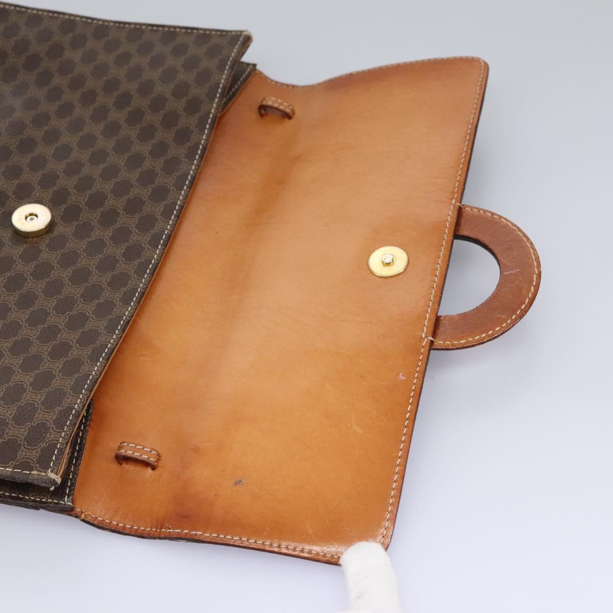 Céline Macadam Brown Canvas Shoulder Bag (Pre-Owned)