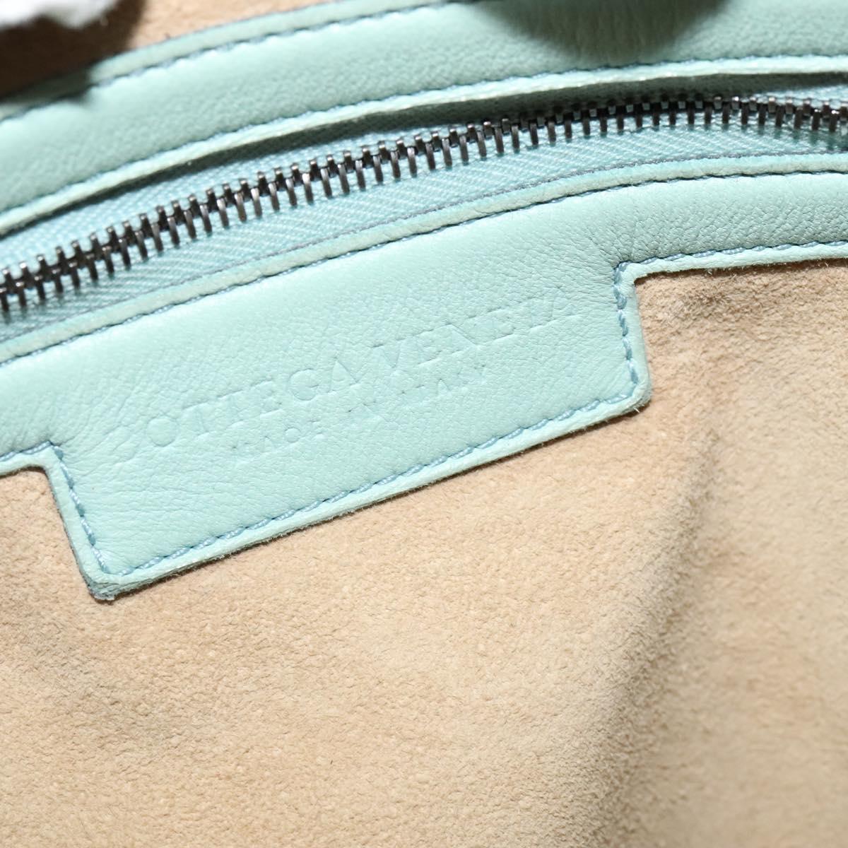 Bottega Veneta Jodie Blue Leather Handbag (Pre-Owned)