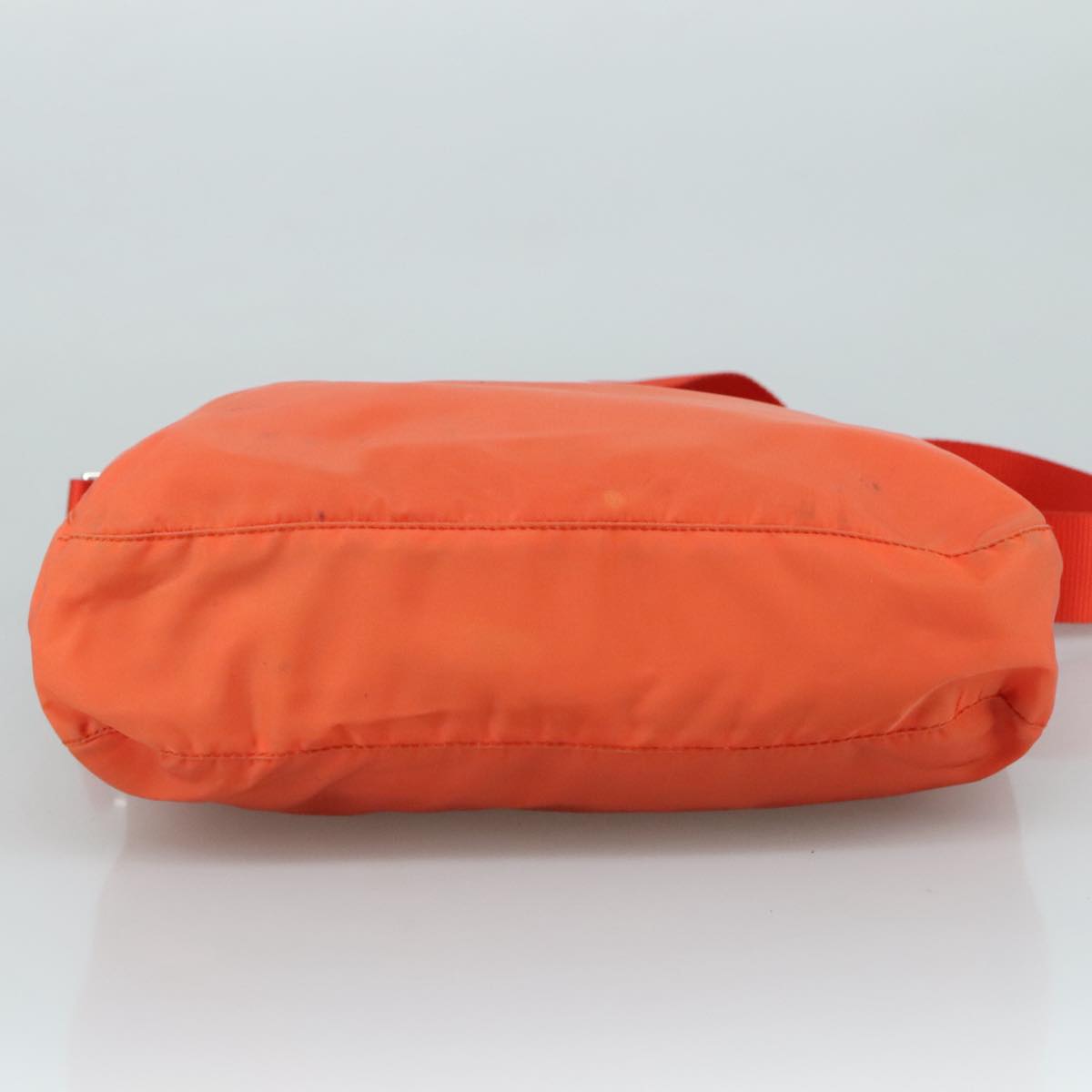 Prada Tessuto Orange Synthetic Shoulder Bag (Pre-Owned)