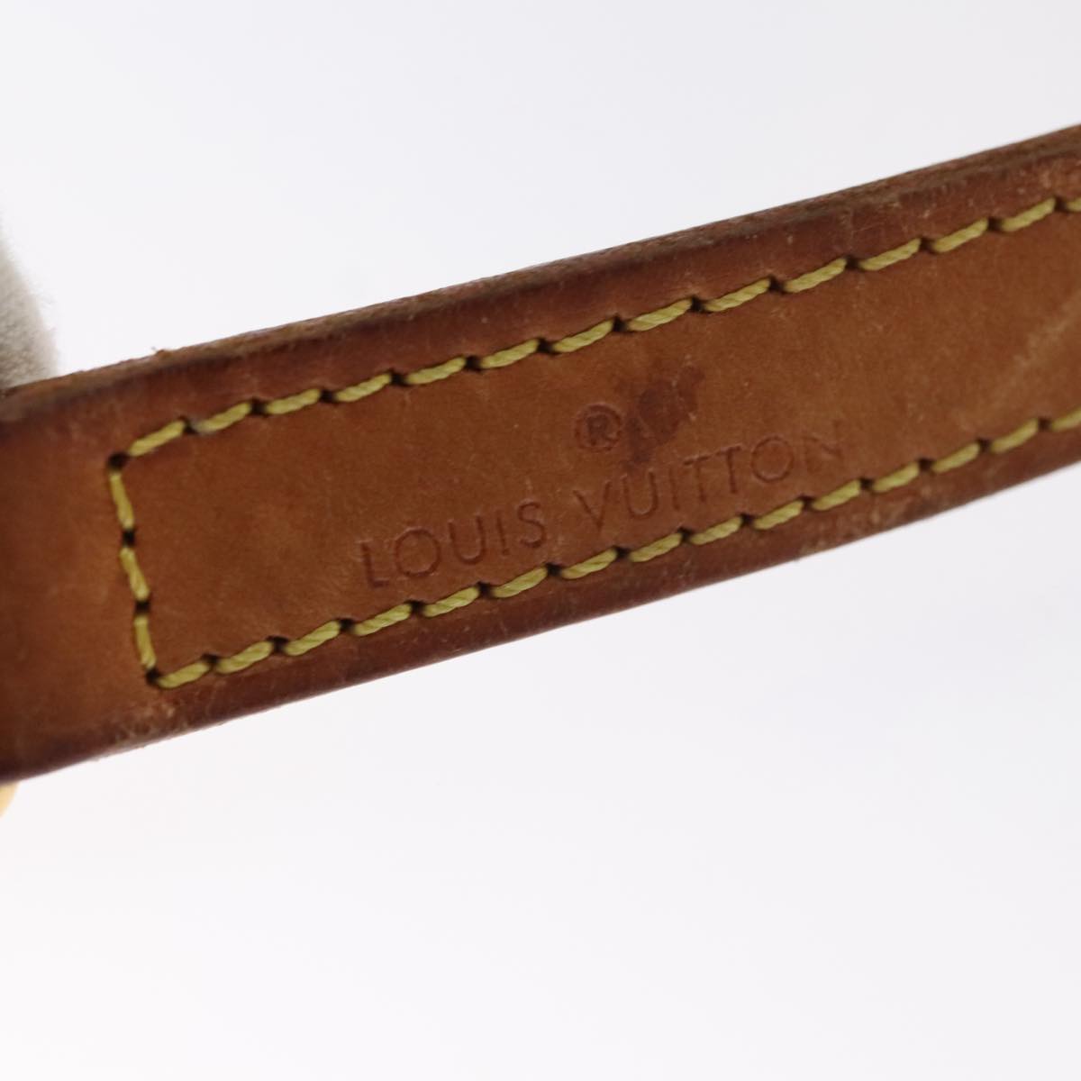 Louis Vuitton Shoulder Strap Beige Leather Bag Jewelry (Pre-Owned)