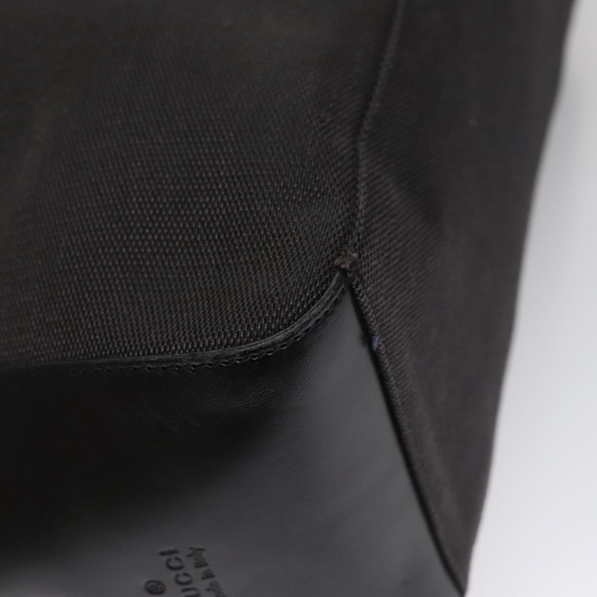 Gucci Hobo Black Canvas Shoulder Bag (Pre-Owned)