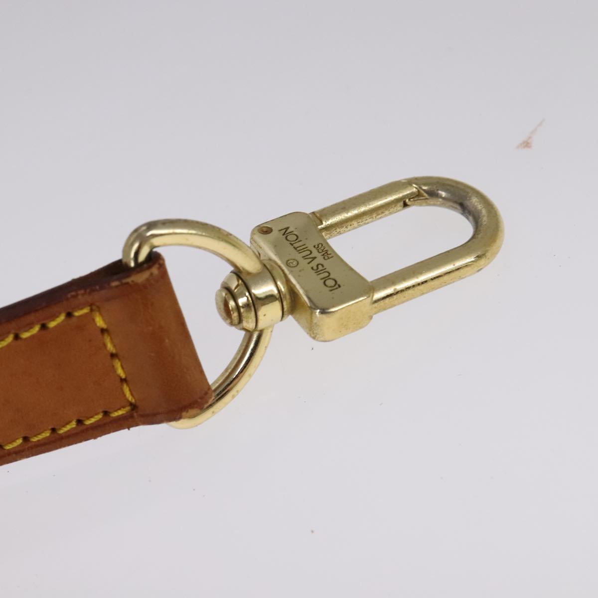 Louis Vuitton Shoulder Strap Beige Leather Bag Jewelry (Pre-Owned)