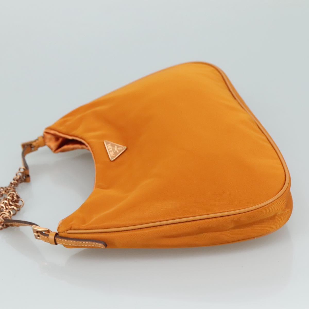 Prada Tessuto Orange Synthetic Shoulder Bag (Pre-Owned)