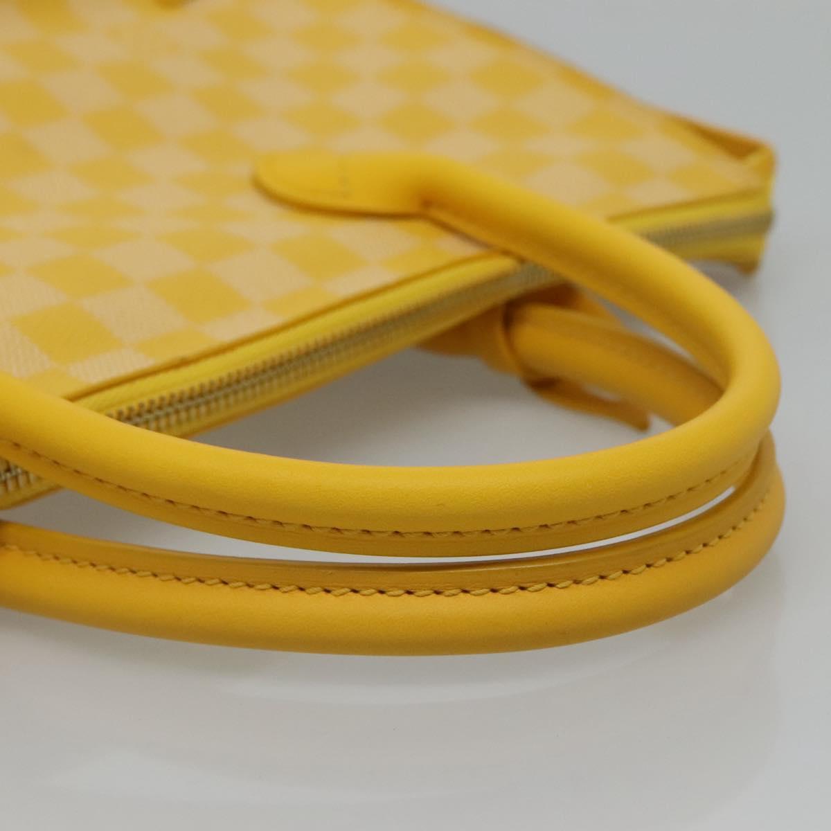 Louis Vuitton Yellow Canvas Handbag (Pre-Owned)
