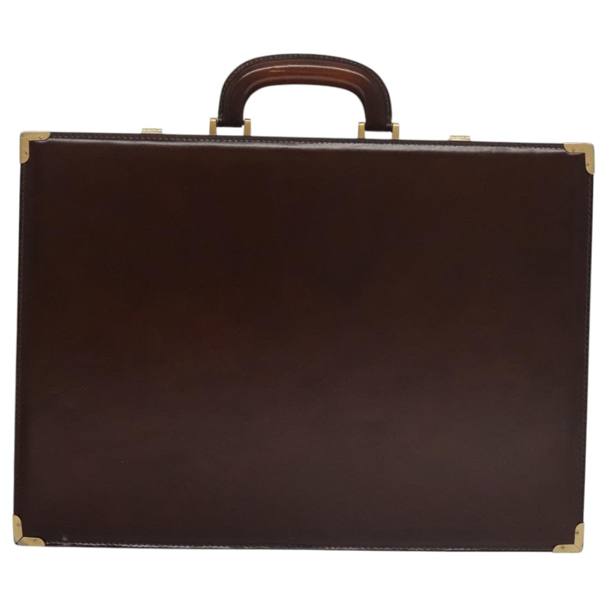 Bally Brown Leather Briefcase Bag (Pre-Owned)
