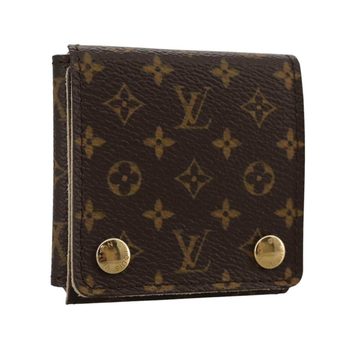 Louis Vuitton Jewelry Case Brown Canvas Wallet (Pre-Owned)