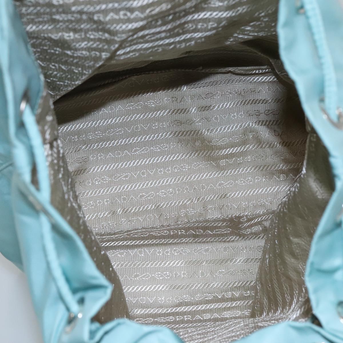 Prada Re-Nylon Blue Canvas Backpack Bag (Pre-Owned)