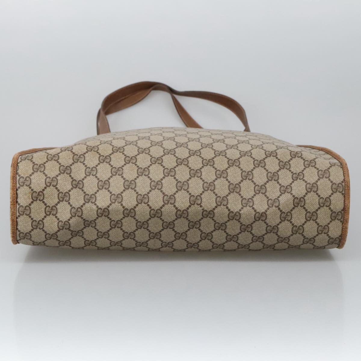 Gucci Cabas Beige Canvas Tote Bag (Pre-Owned)