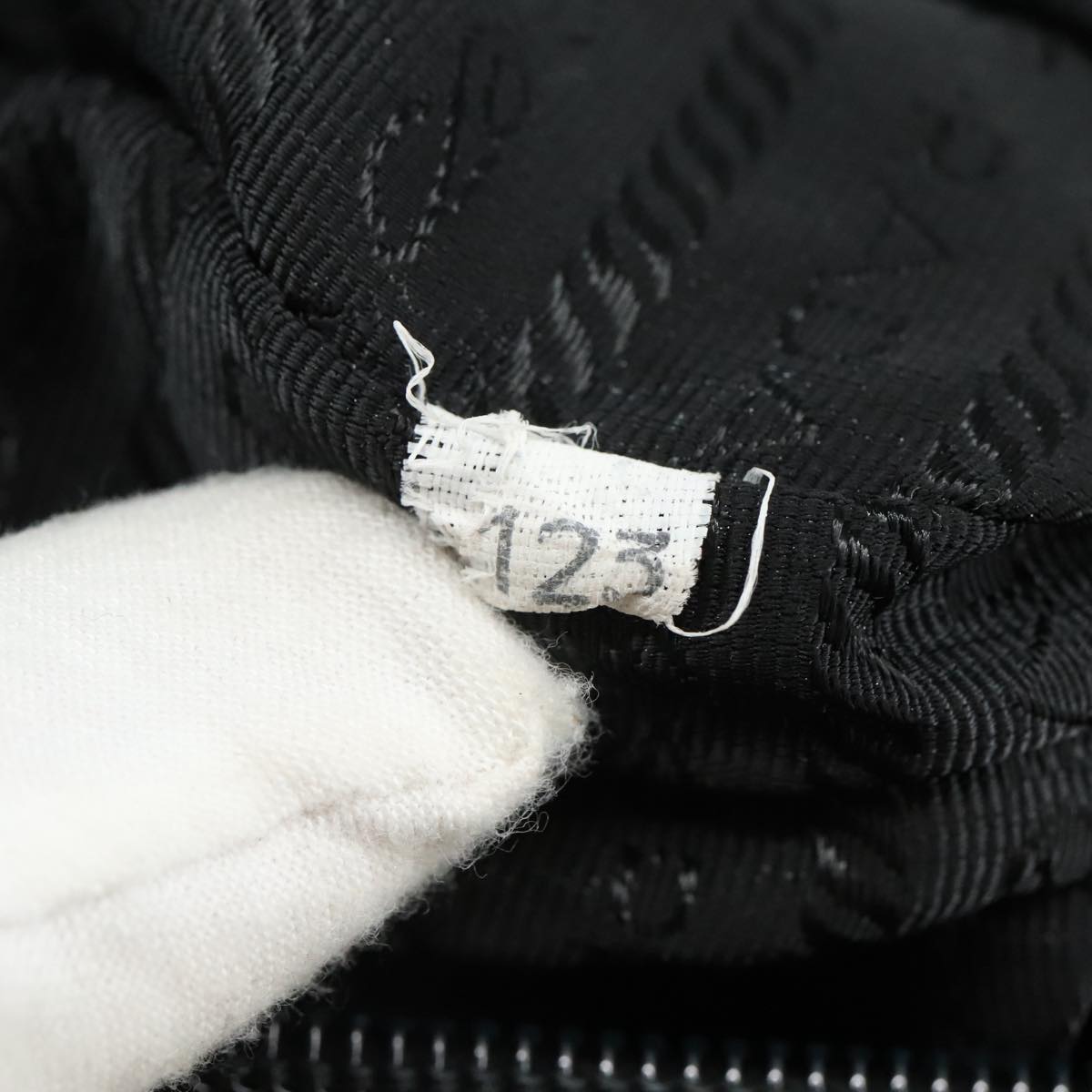 Prada Tessuto Black Synthetic Shoulder Bag (Pre-Owned)