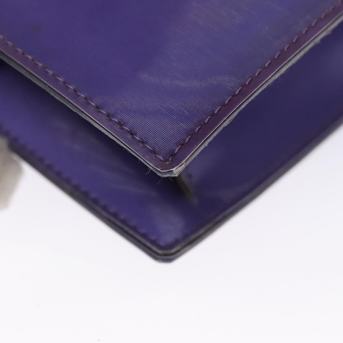 Chanel Coco Mark Purple Vinyl Tote Bag (Pre-Owned)
