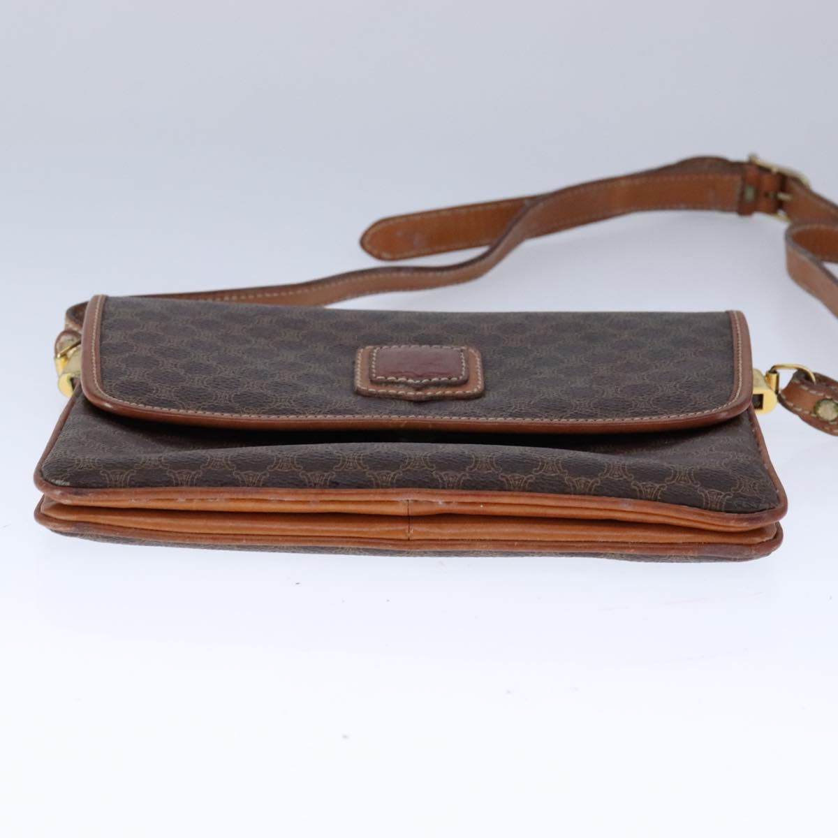 Céline Macadam Brown Canvas Shoulder Bag (Pre-Owned)