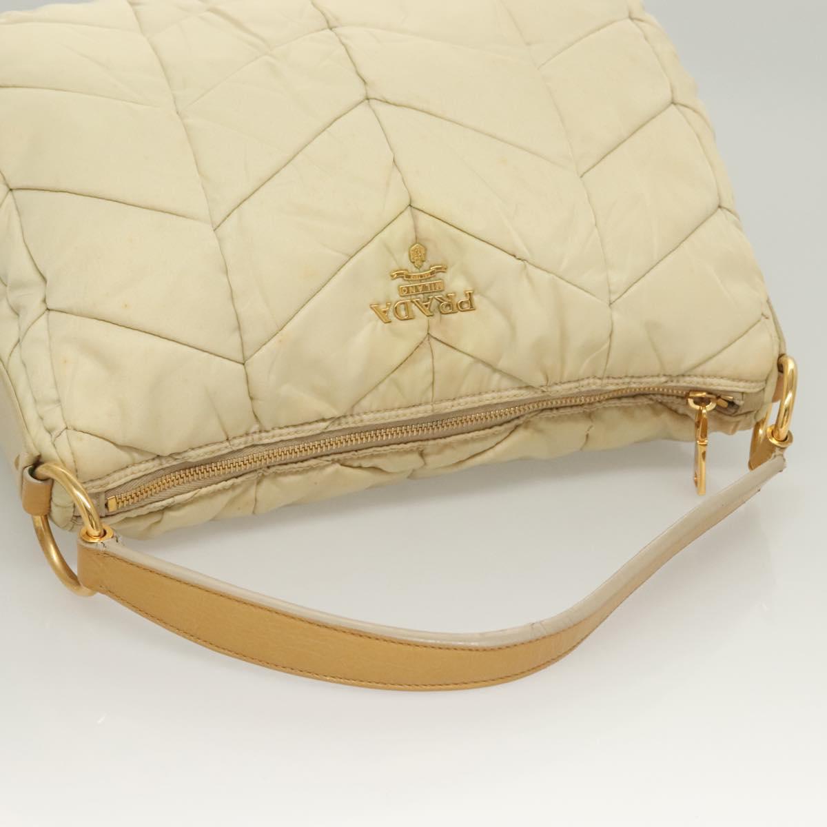 Prada Beige Nylon Shoulder Bag (Pre-Owned)