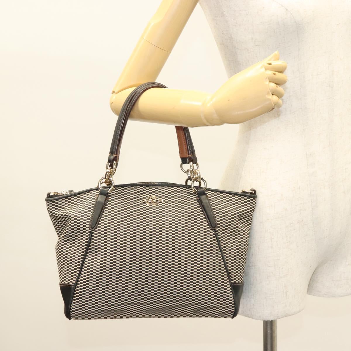 Coach Black Canvas Handbag (Pre-Owned)