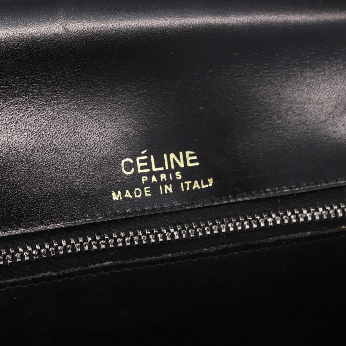 Celine Handbag Leather Black Leather Handbag (Pre-Owned)