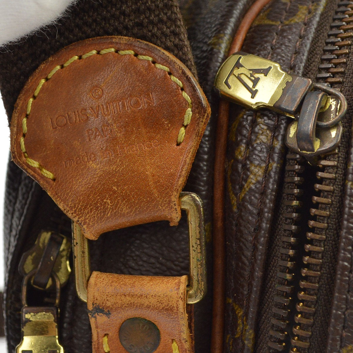 Louis Vuitton Reporter Monogram Brown Canvas Shoulder Bag Bag (Pre-Owned)