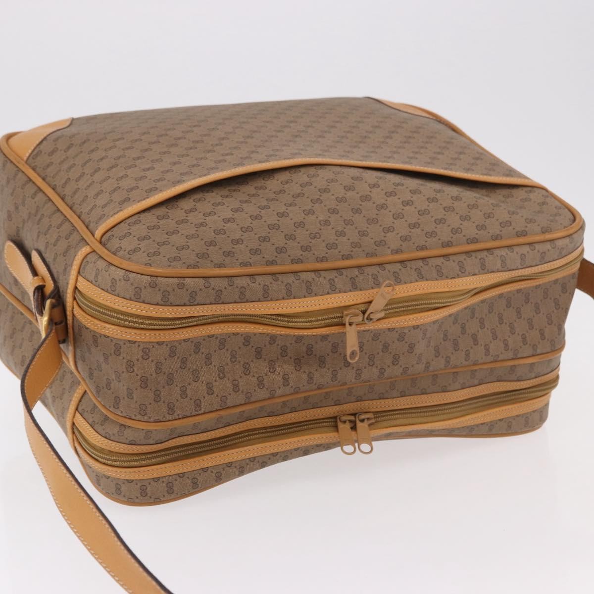 Gucci Micro Gg Canvas Canvas Beige Canvas Shoulder Bag Bag (Pre-Owned)