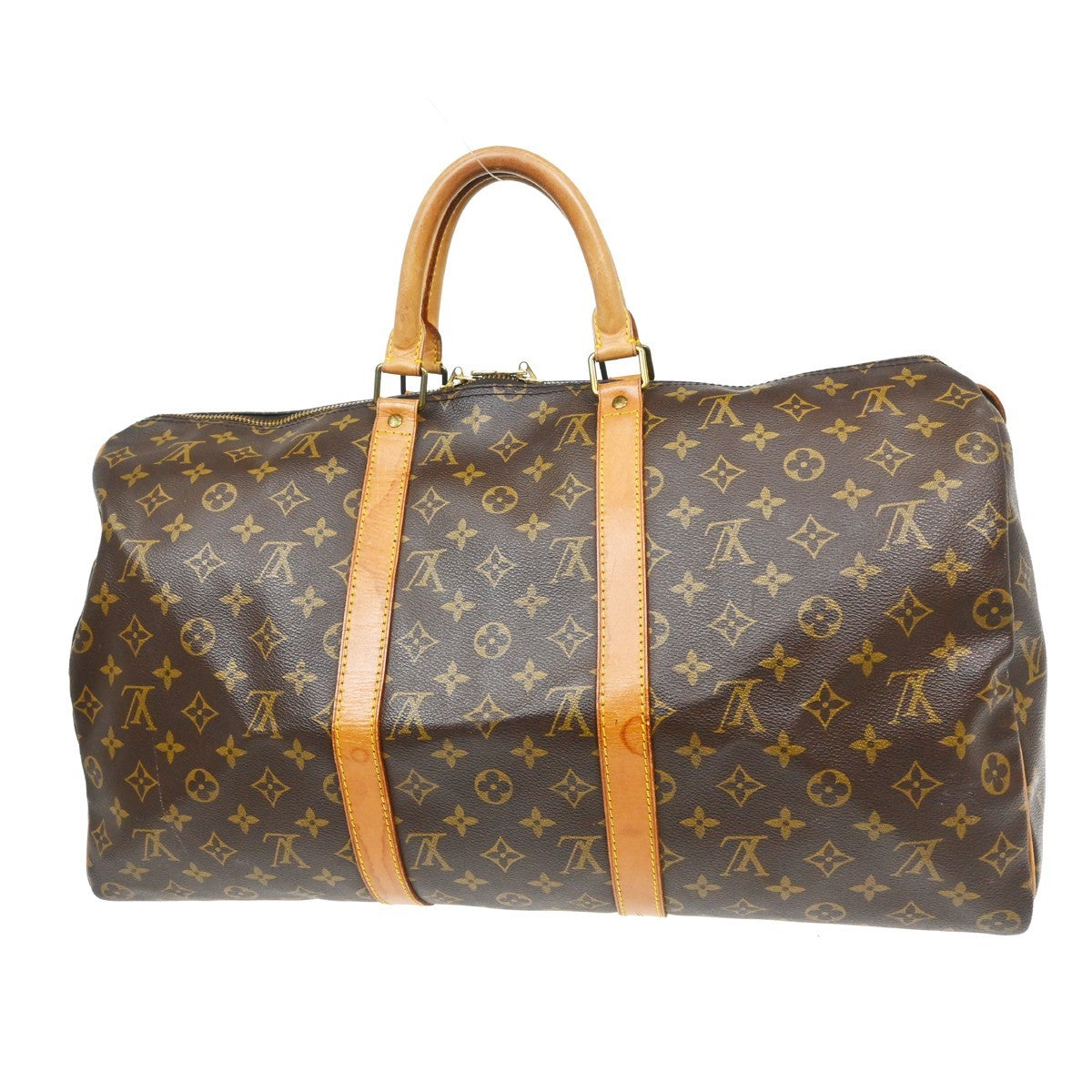 Louis Vuitton Keepall Monogram Canvas Brown Canvas Travel Bag Bag (Pre-Owned)