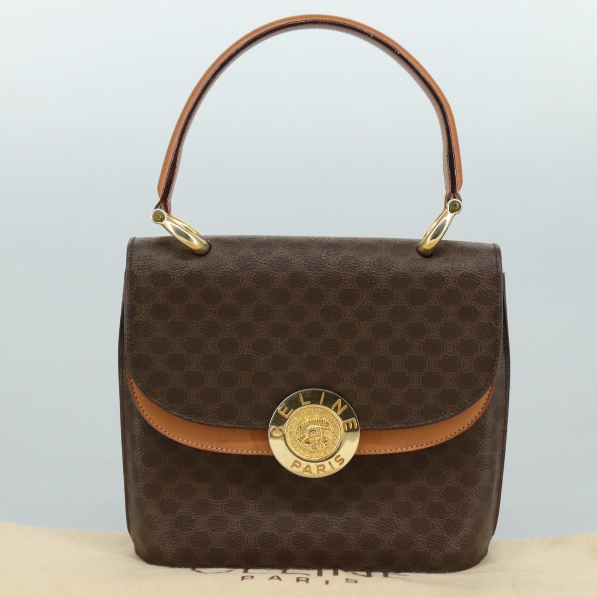 Céline Macadam Brown Canvas Handbag (Pre-Owned)