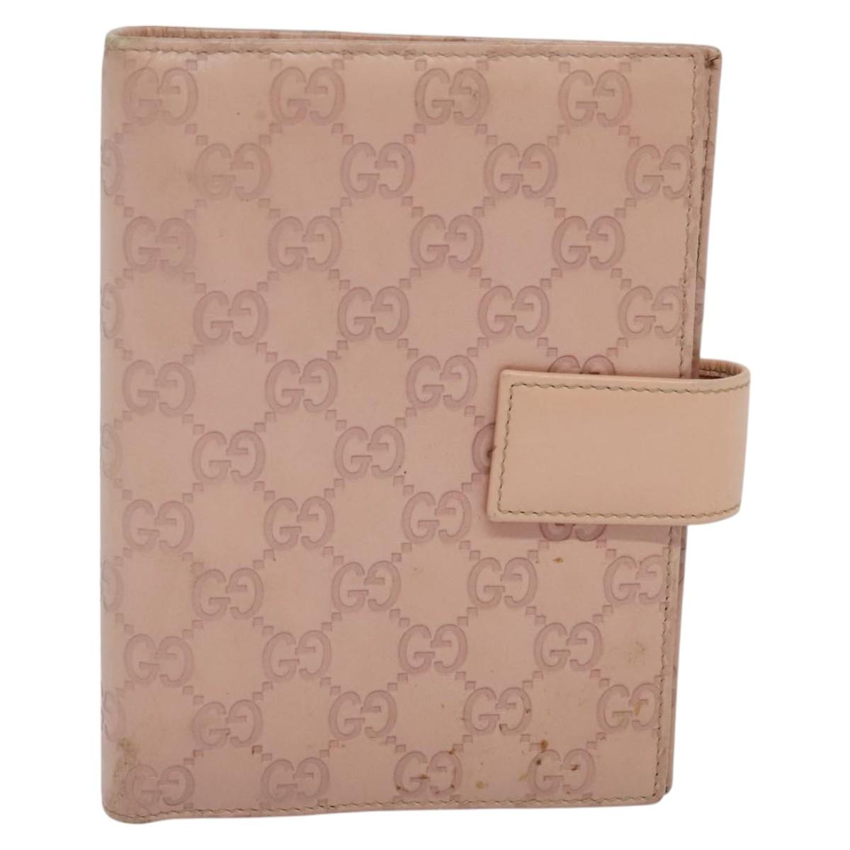 Gucci Couverture Agenda Pink Leather Wallet (Pre-Owned)