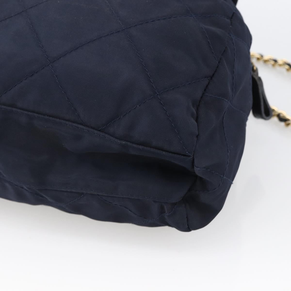 Prada Re-Edition 1995 Chain Quilted Re-Nylon Navy Nylon Tote Bag Bag (Pre-Owned)