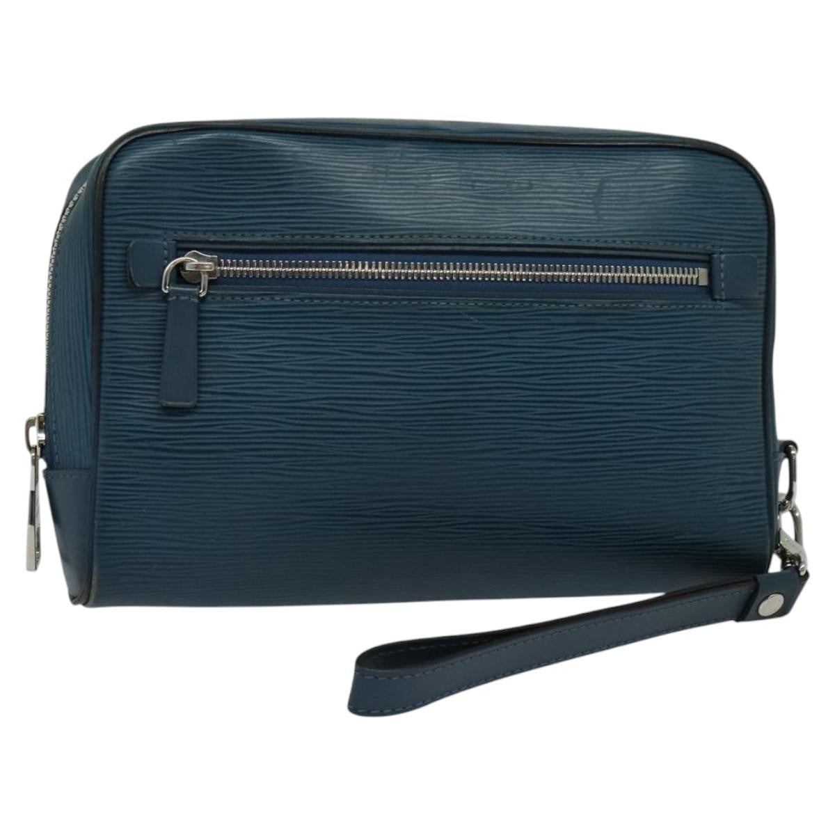 Louis Vuitton Neo Hoche Clutch Epi Leather Blue Leather Clutche & Pouche Bag (Pre-Owned)