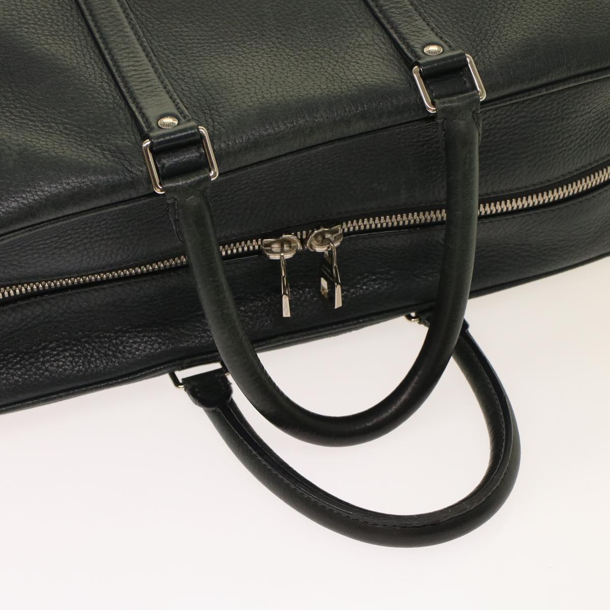 Louis Vuitton Naxos Black Leather Handbag (Pre-Owned)