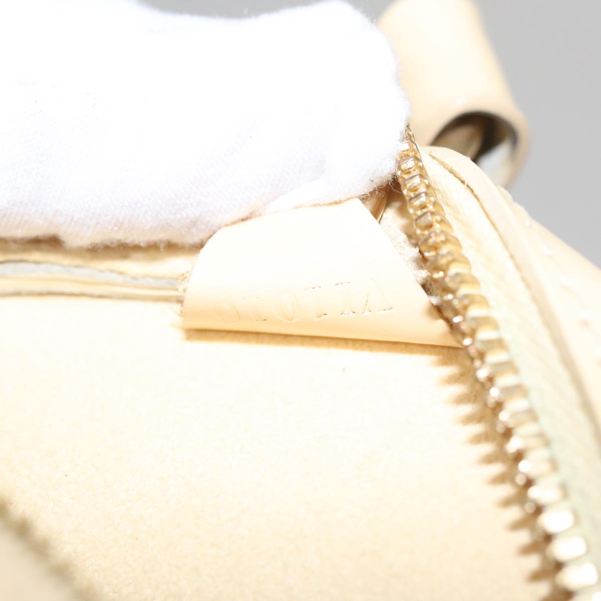 Louis Vuitton Mabillon Beige Leather Backpack Bag (Pre-Owned)