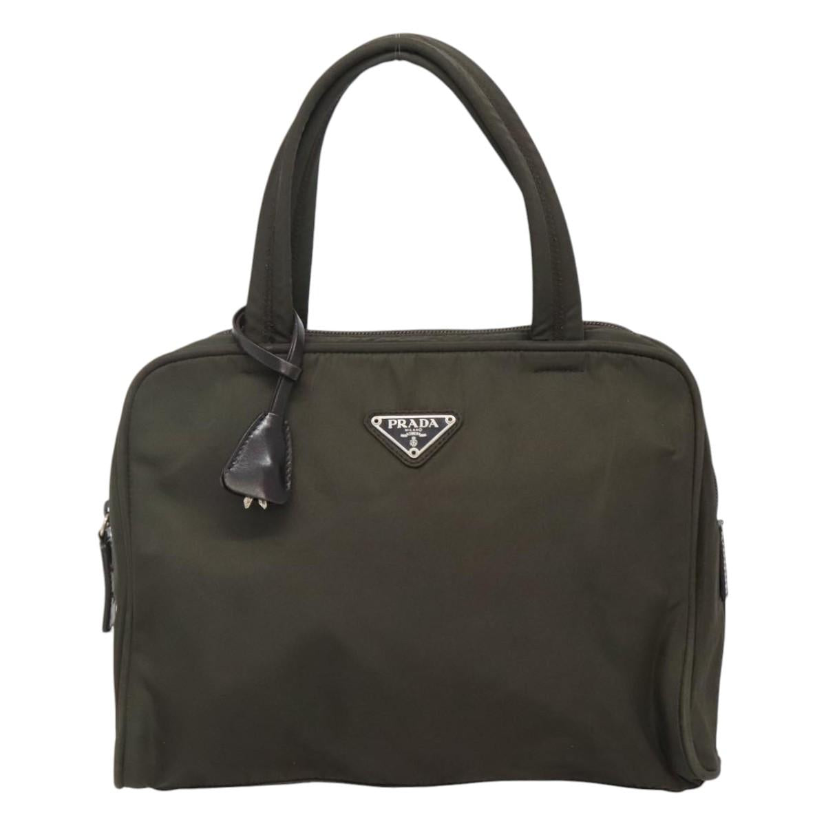 Prada Re-Nylon Khaki Synthetic Handbag (Pre-Owned)