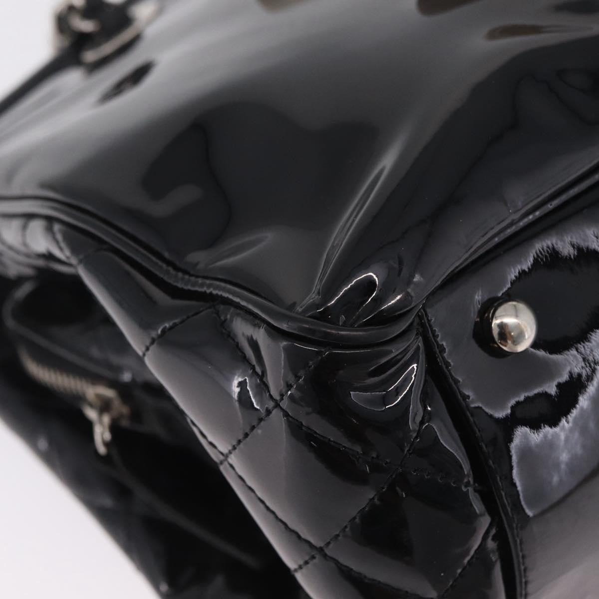 Chanel Lipstick Open Patent Vinyl Black Patent_Leather Tote Bag Bag (Pre-Owned)