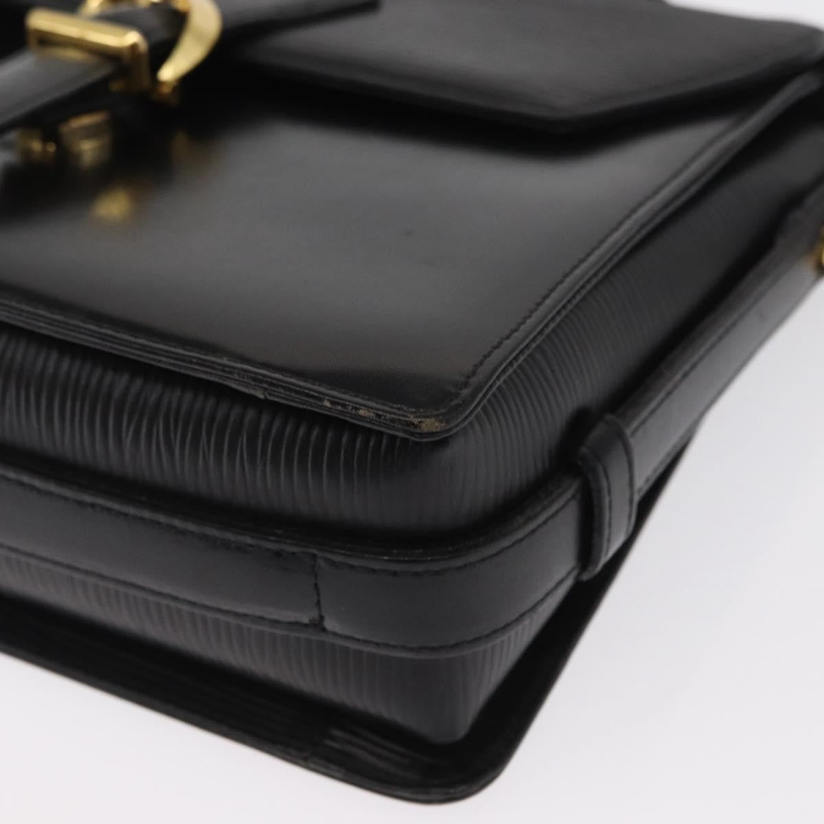 Valentino Garavani Vintage Leather Black Leather Shoulder Bag Bag (Pre-Owned)