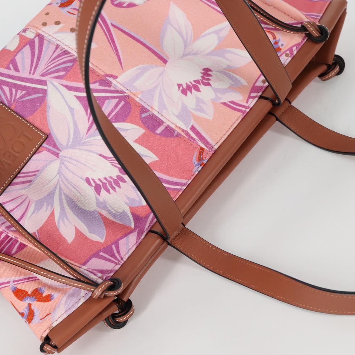 Loewe Paula's Ibiza Cushion Printed Canvas Pink Canvas Tote Bag Bag (Pre-Owned)