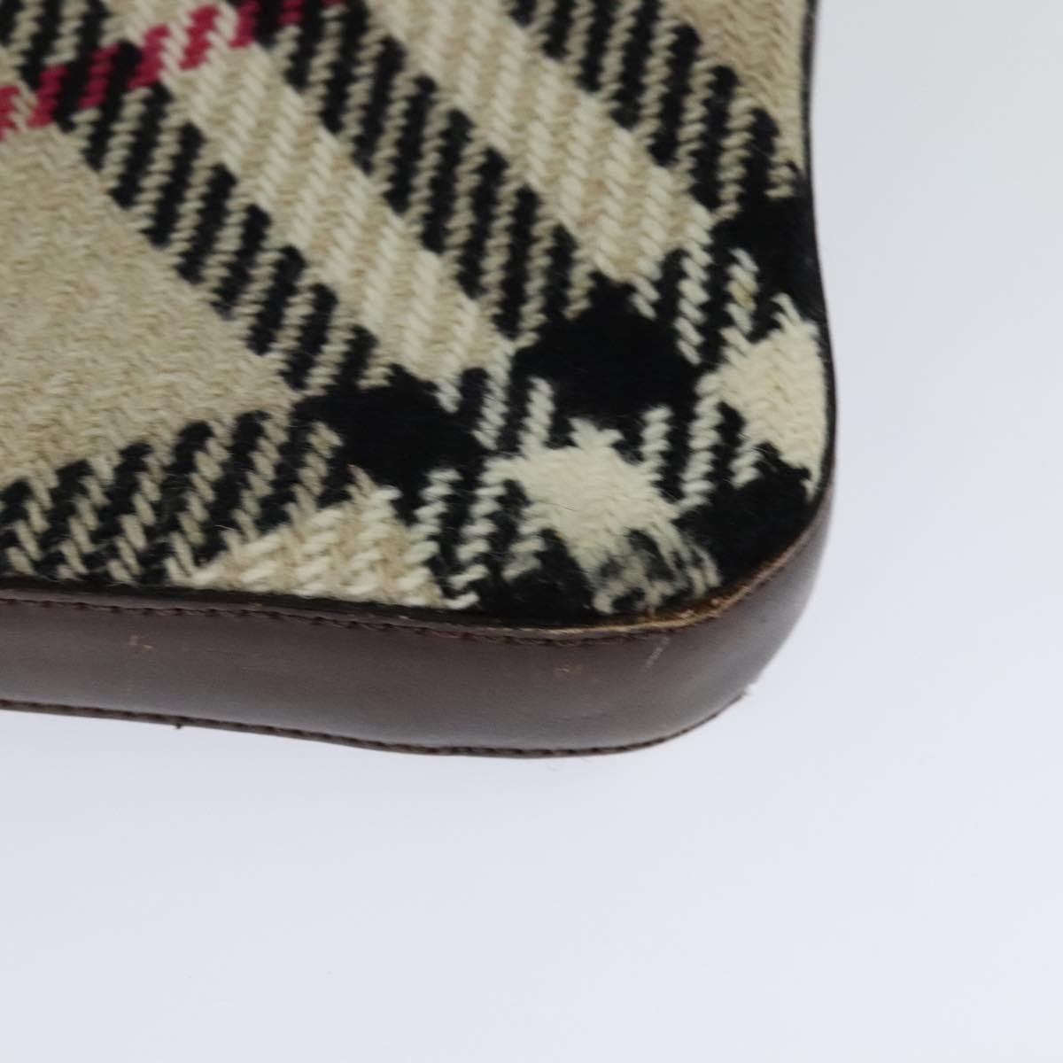 Burberry Nova Check Canvas Beige Canvas Shoulder Bag Bag (Pre-Owned)