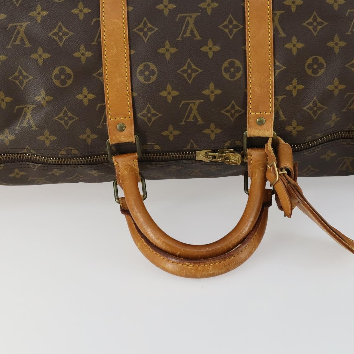 Louis Vuitton Keepall Monogram Canvas Brown Canvas Travel Bag Bag (Pre-Owned)
