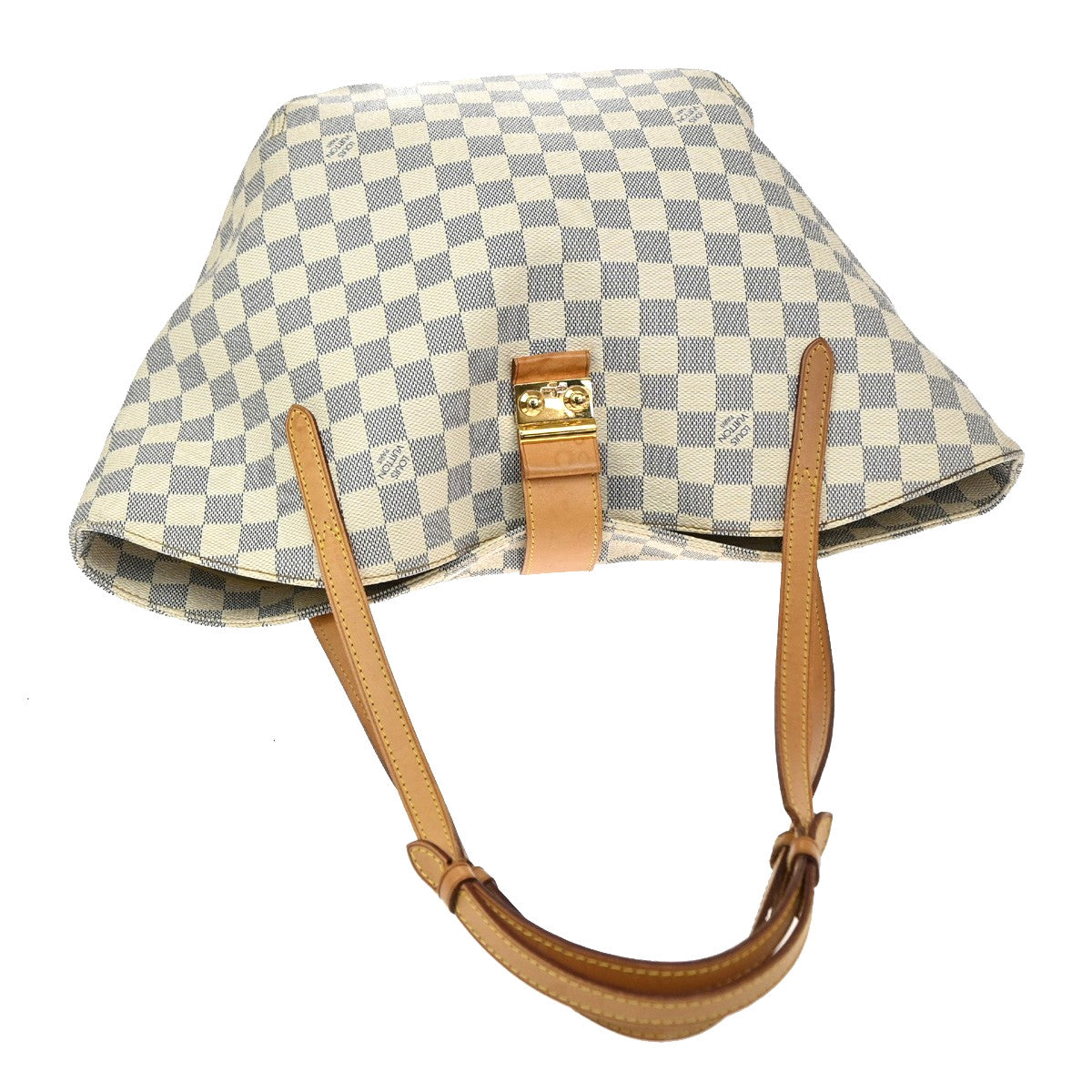 Louis Vuitton Salina Damier White Canvas Handbag (Pre-Owned)