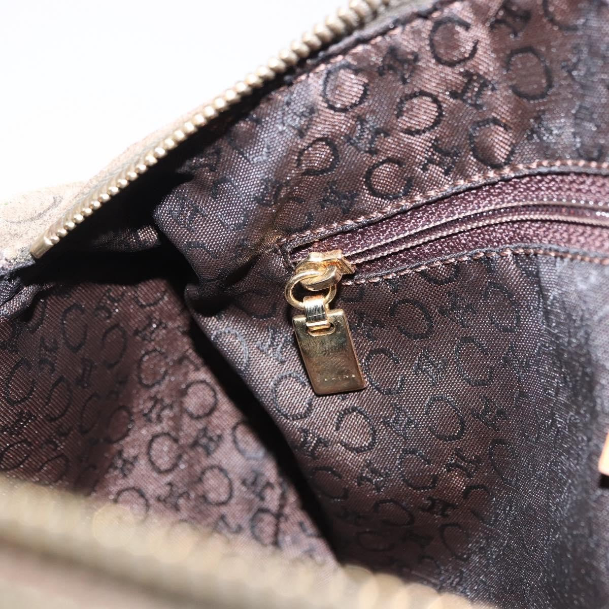 Celine C Macadam Suede And Leather Green Suede Handbag (Pre-Owned)