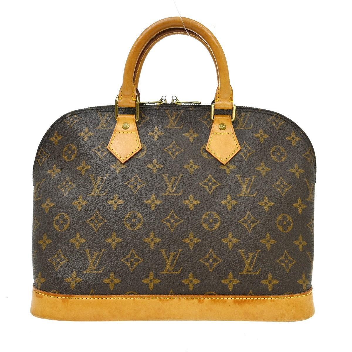 Louis Vuitton Alma Monogram Canvas Brown Canvas Handbag (Pre-Owned)