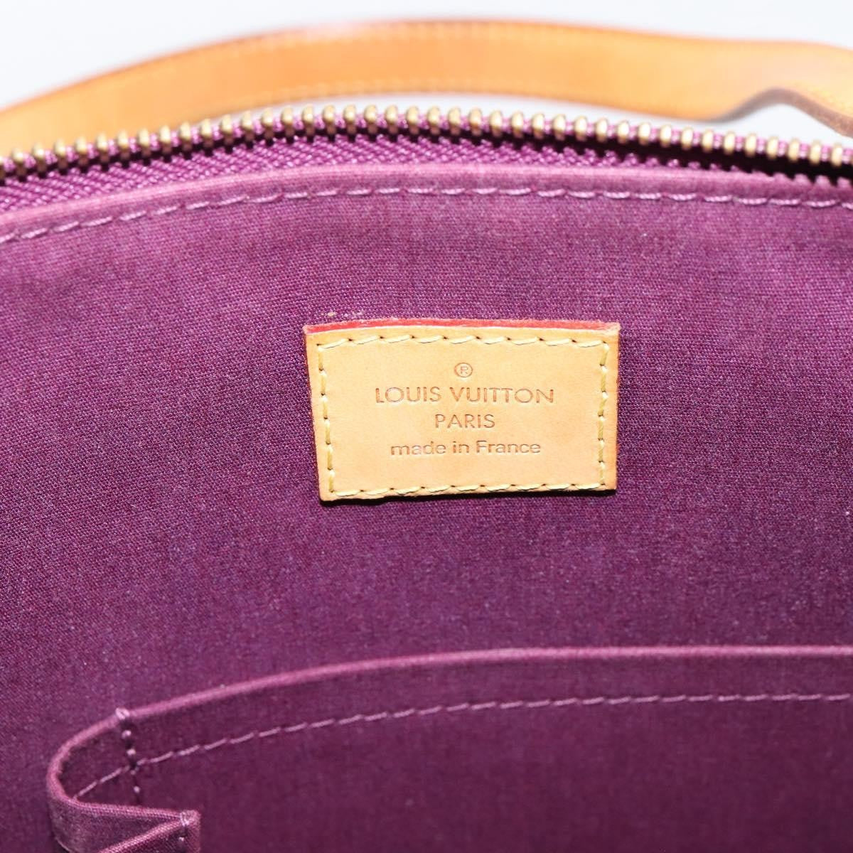 Louis Vuitton Bellevue Monogram Vernis Purple Patent_Leather Handbag (Pre-Owned)