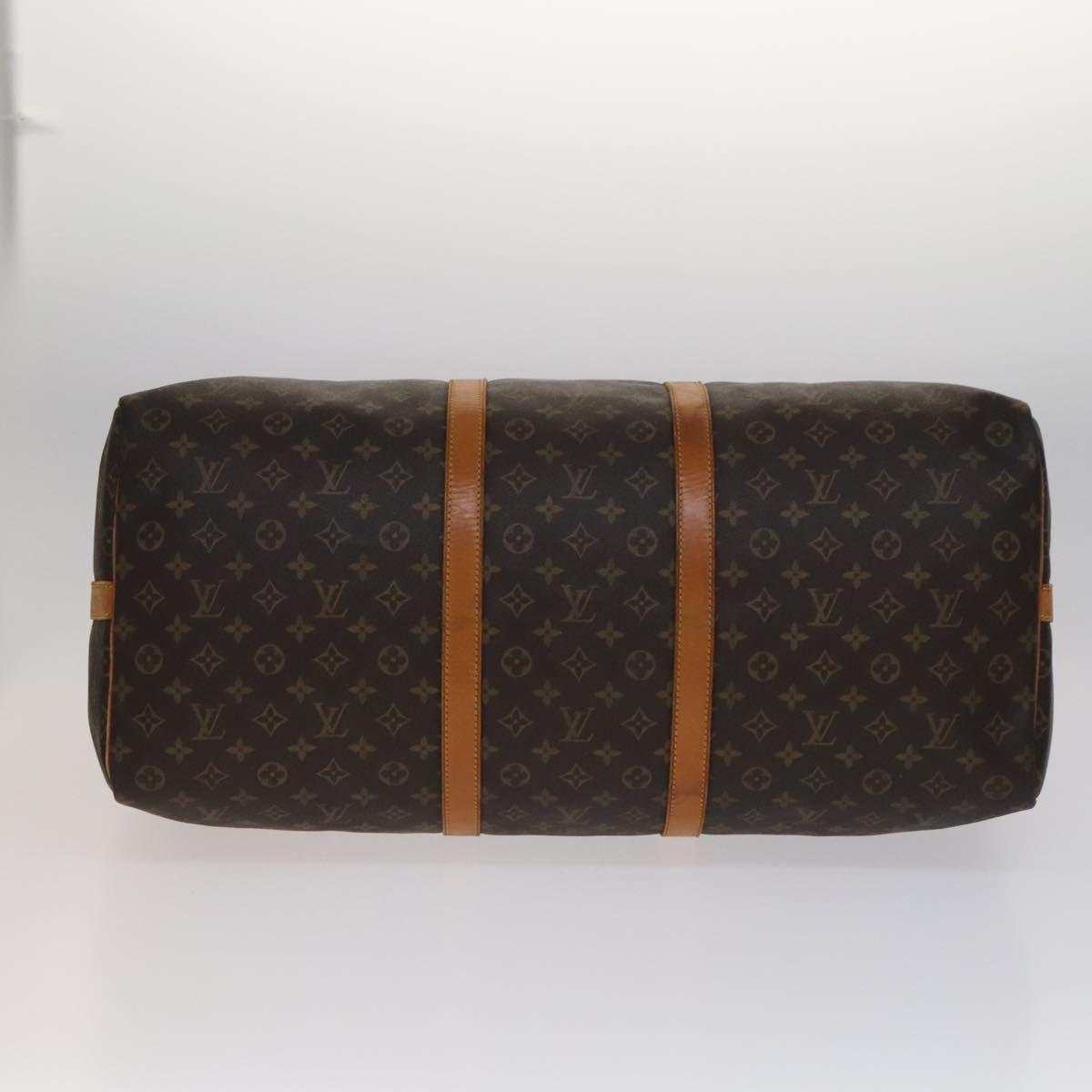 Louis Vuitton Keepall Bandoulière 60 Brown Canvas Travel Bag (Pre-Owned)