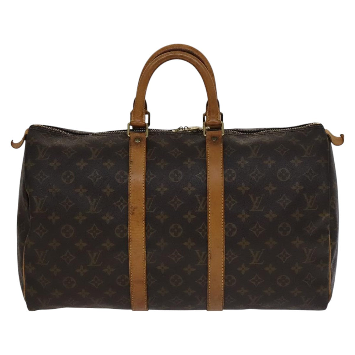 Louis Vuitton Keepall 45 Brown Canvas Travel Bag (Pre-Owned)