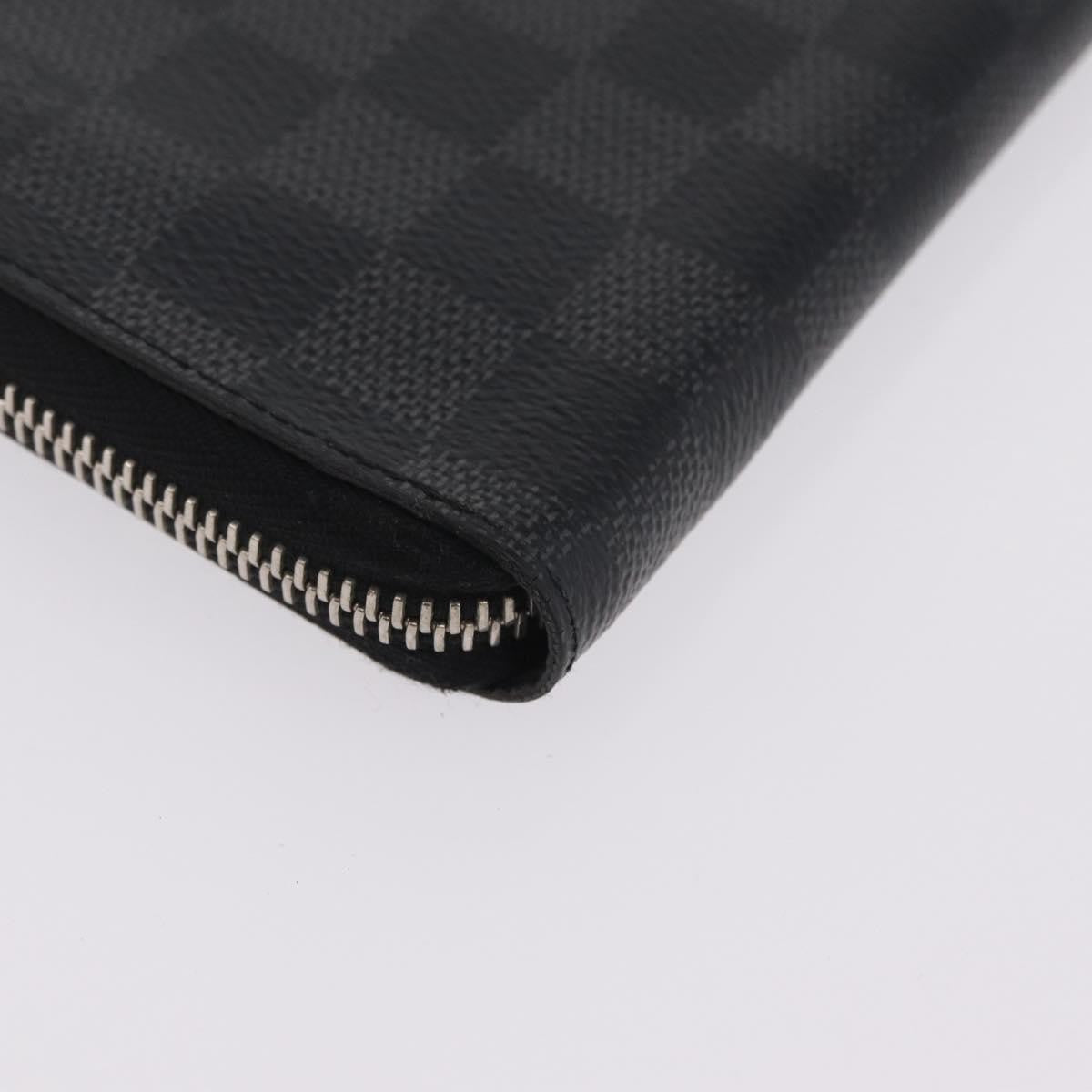 Louis Vuitton Zippy Damier Graphite Gray Canvas Wallets Accessory (Pre-Owned)