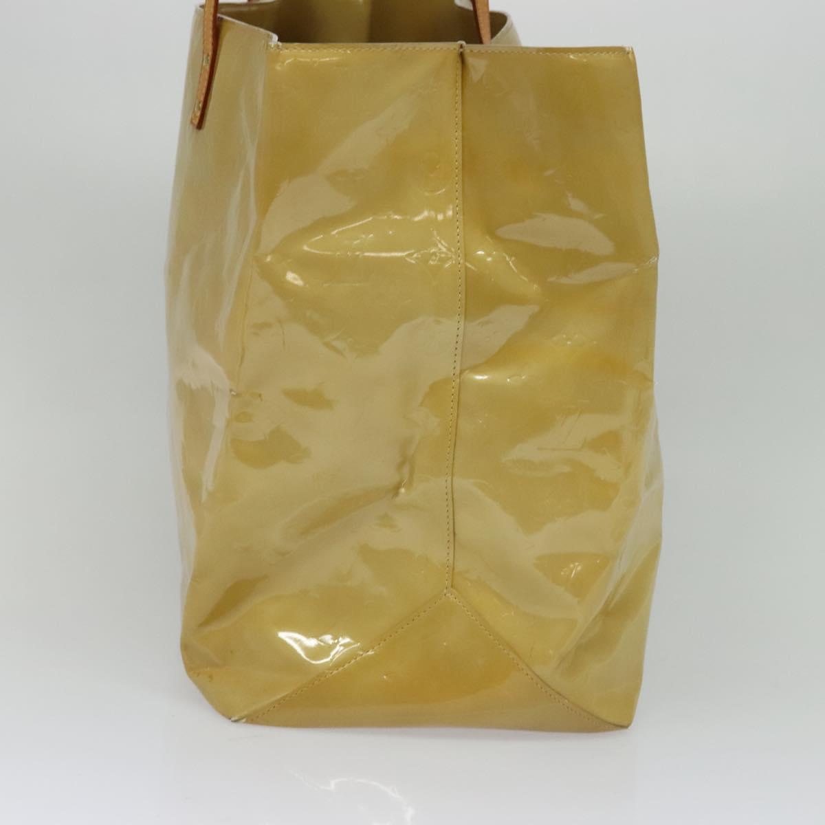 Louis Vuitton Reade Beige Patent Leather Tote Bag (Pre-Owned)