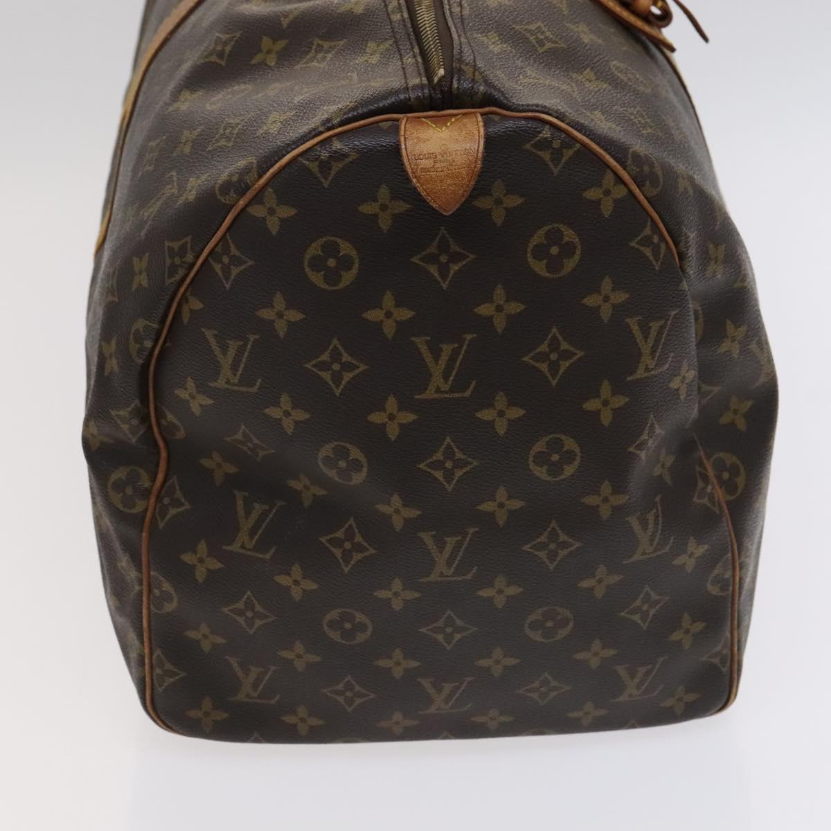 Louis Vuitton Keepall 55 Brown Canvas Travel Bag (Pre-Owned)