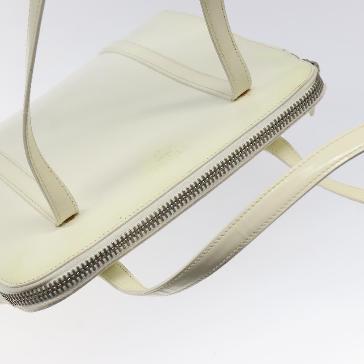 Prada White Patent Leather Handbag (Pre-Owned)