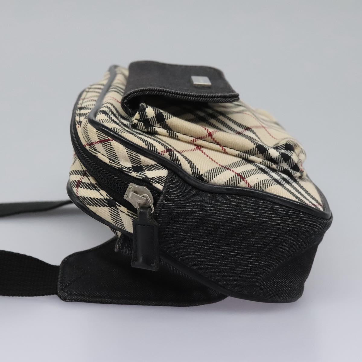Burberry Nova Check Beige Canvas Shoulder Bag (Pre-Owned)