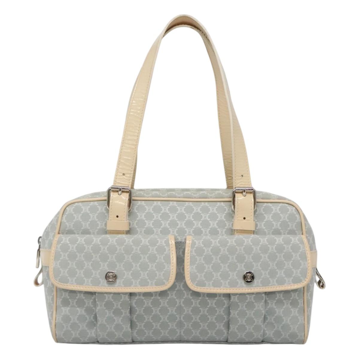 Céline Macadam Blue Cotton Shoulder Bag (Pre-Owned)