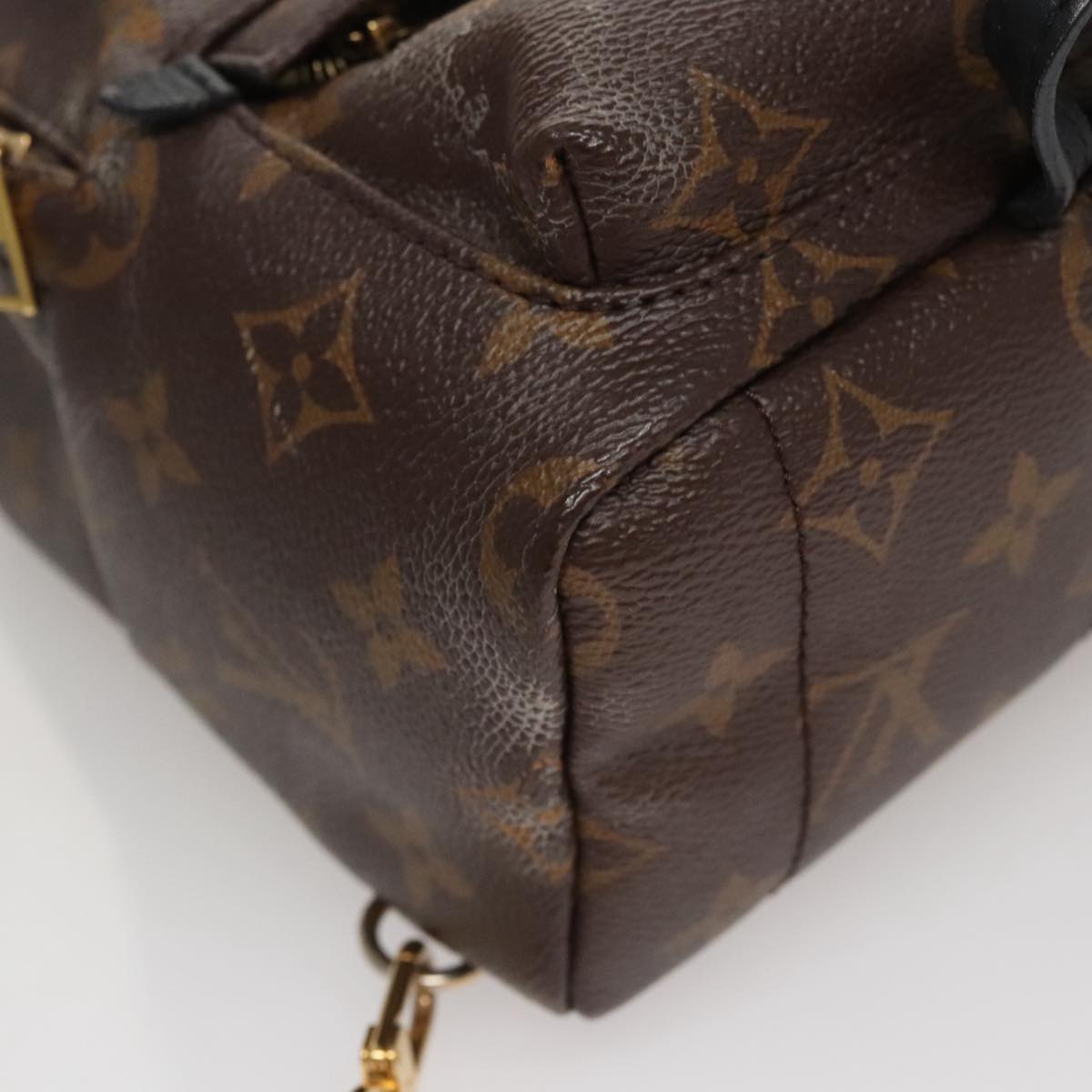 Louis Vuitton Palm Springs Mini Brown Canvas Backpack Bag (Pre-Owned)