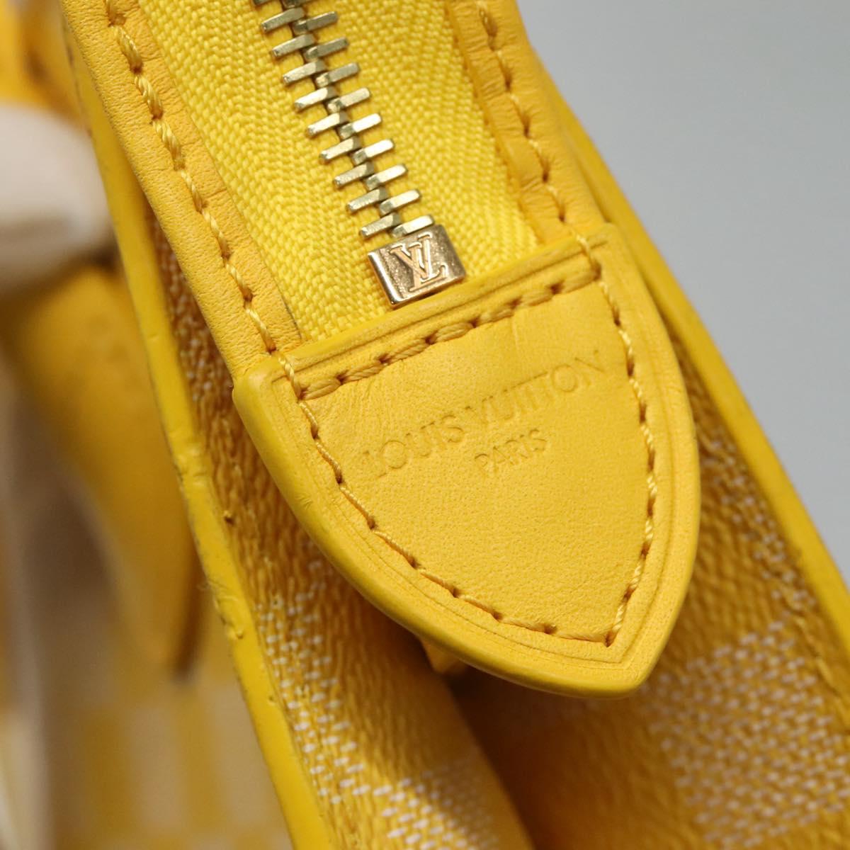 Louis Vuitton Yellow Canvas Handbag (Pre-Owned)
