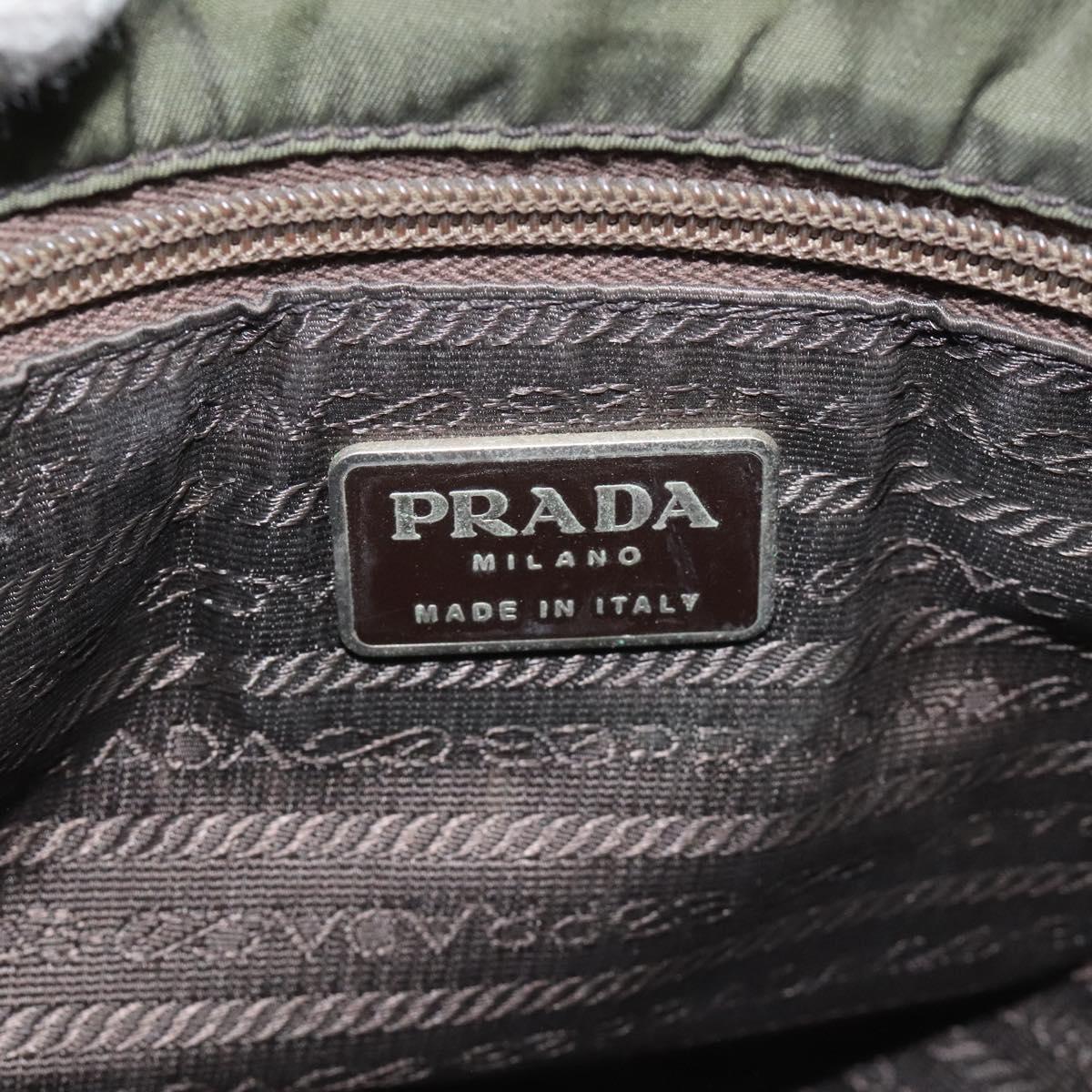 Prada Khaki Synthetic Tote Bag (Pre-Owned)